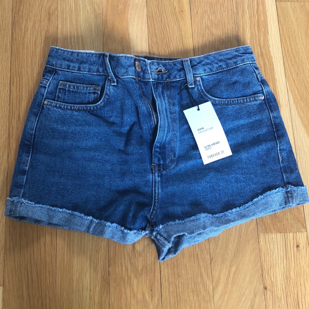 Ultra Vintage High Waisted Denim Shorts